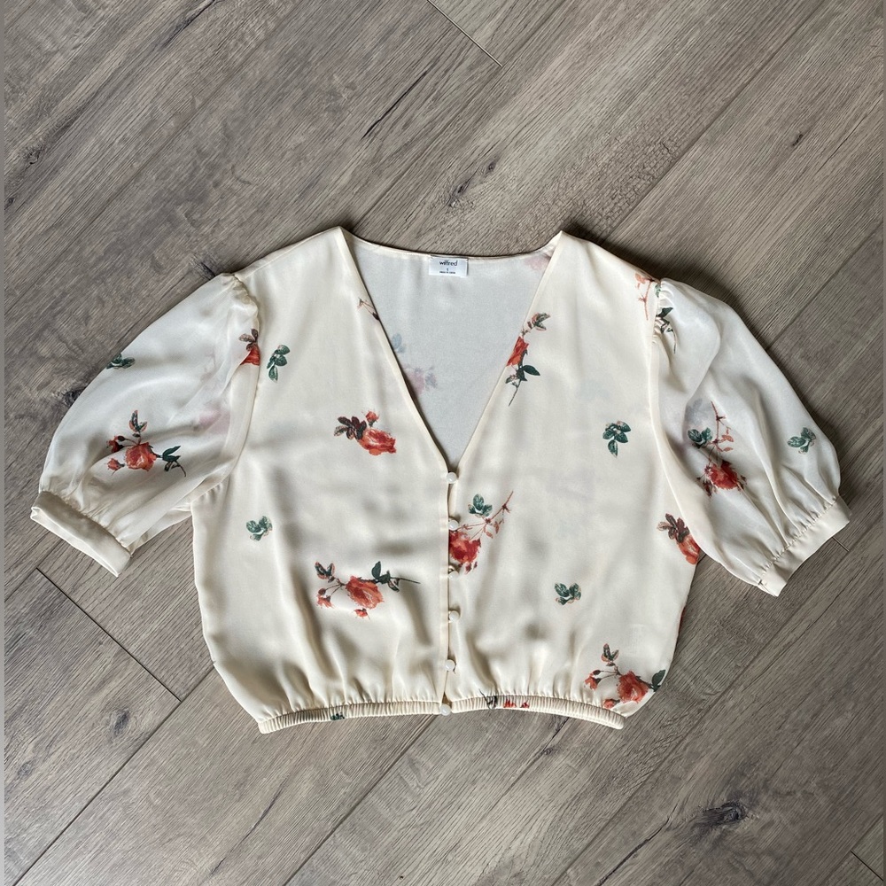 Aritzia Wilfred Sofiane Blouse (cream)